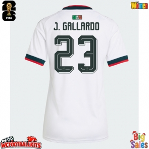 Mexico Jesus Gallardo #23 Replica Away Stadium Shirt for Women World Cup 2026 Short Sleeve